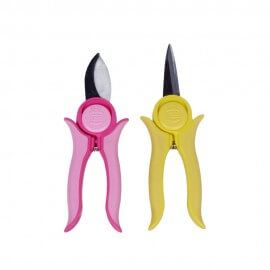 Yellow And Pink Mini Pruning and Trimmer with Smart Lock : Garden Tool