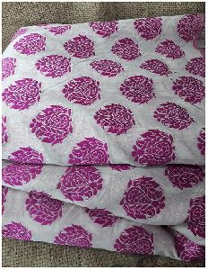 Meter Pink Embroidery Jacquard Fabric