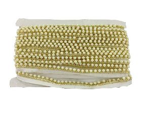 Pearl bead lace border
