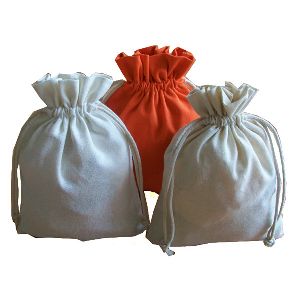 cotton linen drawstring pouch