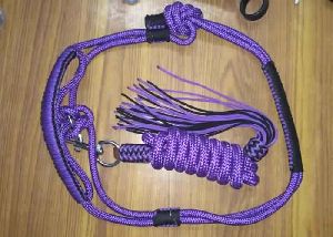 Braided Rope Halter along with lead rope