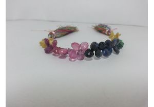 Faceted Pears Briolette Beads