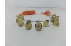 Faceted Twisted Drops Beads Strand