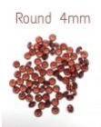 Mozambique Garnet Round Faceted Gemstone