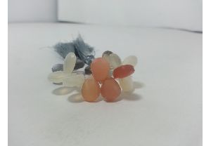 Natural Multi Moonstone Faceted Pear Briolette Beads