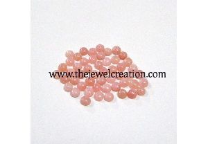 Natural Pink Opal Smooth Round Cabochon