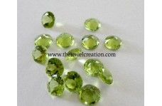 Peridot Faceted Round Loose Gemstone