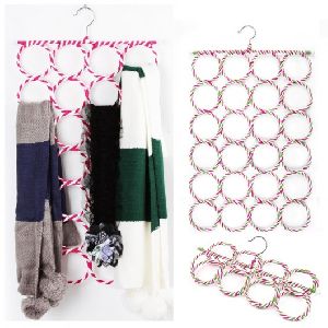 24 Ring Slots Circles Cloth Hanger