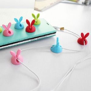 Bunny Rabbit Cable Winder Clip Holder