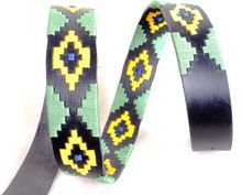 Leather Waist Belt with EMBROIDERY