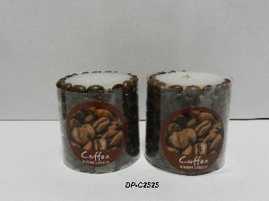 Coffee Beans Pillar Candle