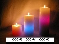 Color Changing Pillar Candle