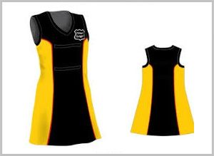 Plain Black Netball Dress Uniform