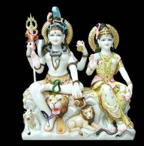 Shiva Family marble statue(murti)