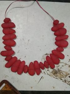 Handicrafts Resin Chemical Nacklice Red Colour