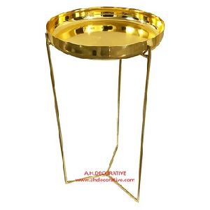 Aluminum Gold Tray With Stand