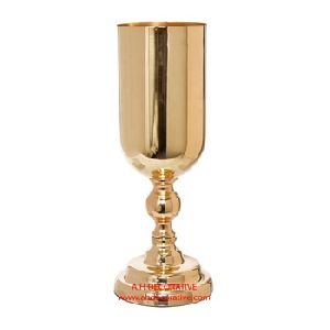 Metal Urn Vase Gold