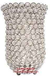 Silver Crystal Votive T-light Holder