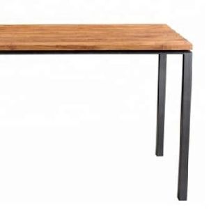 TEAK WOOD COLLECTION WOOD AND IRON DINING TABLE