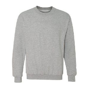 Mens Round Neck Grey Sweatshirt