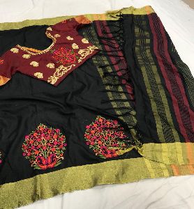 Embroidery Work Sarees