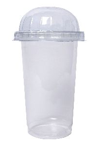 Disposable Plastic Glass with Lid