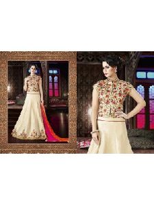 Designer Art Silk Multi Color Lehenga Choli