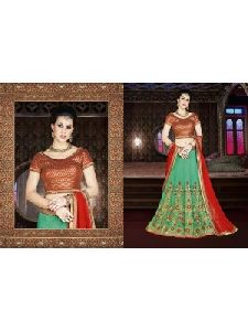 Designer Silk Multi Color Lehenga Choli