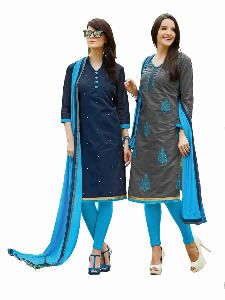 Gray Colored Combo Pack Salwar Suit.