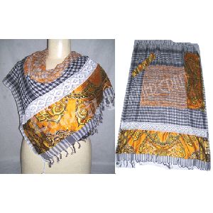 COTTON PATCH WORK SCARF