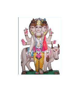 Beautiful Dattatraya Statue from Marble