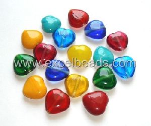 Heart Shaped India Glass Beads for making jewelry