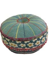 Round ottoman custom pouf