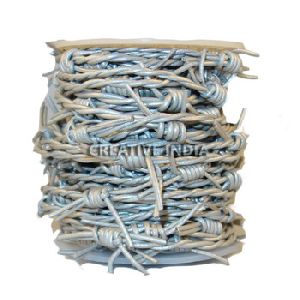 Barb wire Leather Cord, Metallic Leather Cord