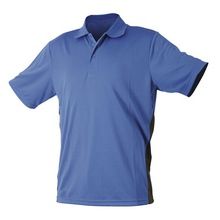 Blue Short Sleeve Mens Polo neck T shirts