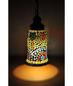 Handmade Bell Mosaic Glass Lamp