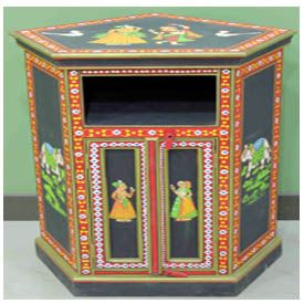 Hand Painted TV Cabinet