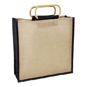 Wooden Handle Jute Bags
