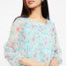 ALLEN SOLLY Floral Print Top