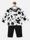 Babysafe Boys White and Black Printed Pyjama Set