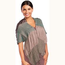 Ruched Weave Hand Woven Cotton Scarf
