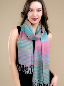 Turquoise Wool Scarf