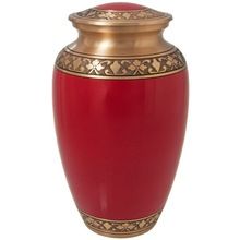 Brass Red Cremation Urns
