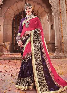 Viva N Diva Sarees for Womens Kanchivaram Art Silk Heavy Zari Woven Saree with Unbestickt Bluse Piece Free Size