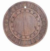 MANGO WOODEN + MARBLE Round Chopping Board