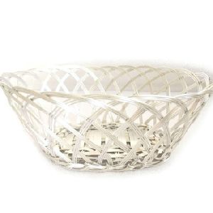 Hand Woven Kitchen Table Bread Fruit Aluminium Basket