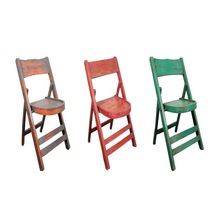 Industrial Wooden Folding Chair
