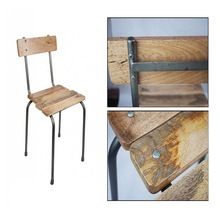 Modern Iron Wooden Chair With Designer Base