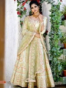 Wedding Wear Zari And Resham Work Latest Designer Lehenga Choli