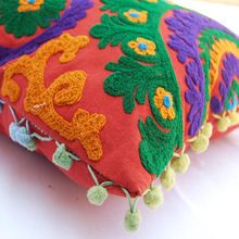 Handmade Uzbek Suzani Cushion Cover